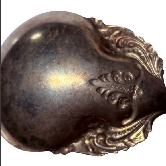 Vintage Silver Serving Spoon & Fork – Rustic Kitchen Decor, Repurpose Lot - Picture 4 of 10